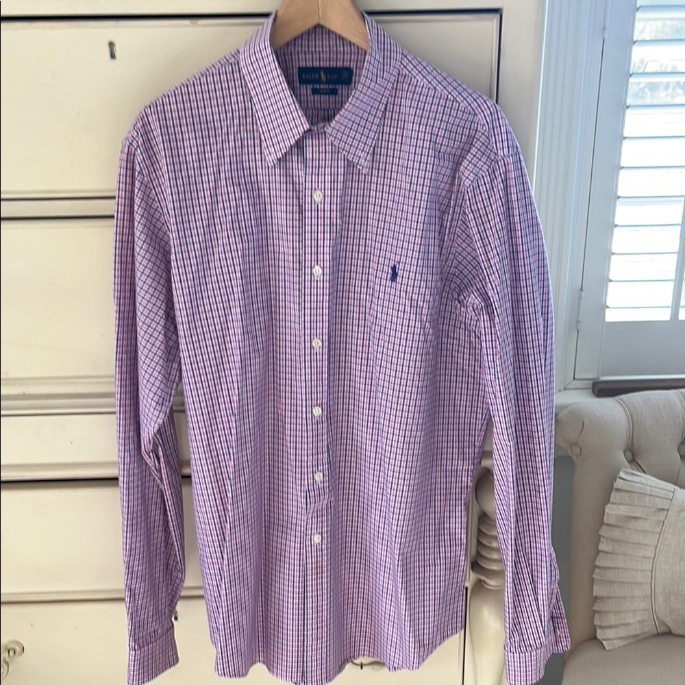 Ralph Lauren Purple Casual Button Down Shirt